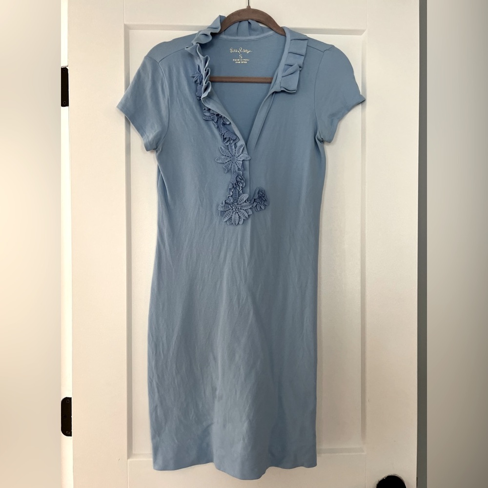 Lilly Pulitzer Blue Casual Dress Size S